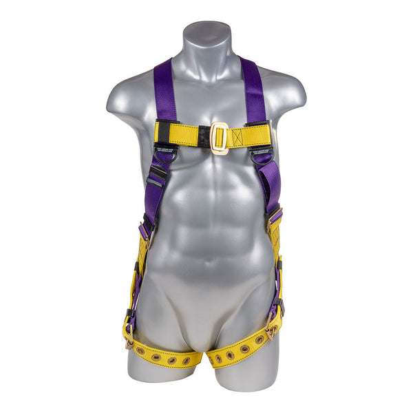 Purple Top, Black Heavy Duty Bottom with 5 point adjustment. Pass Through Chest. SKU H212100072