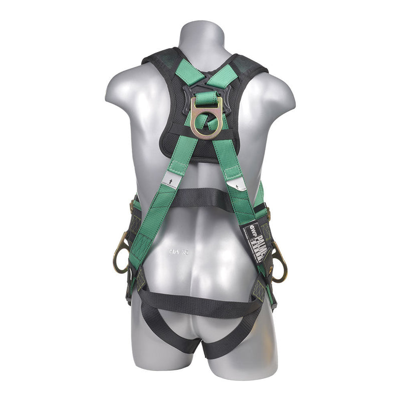 Green Top, Black Heavy Duty Bottom with 5 point adjustment. Pass Through Chest, Grommet Legs. SKU H212100161