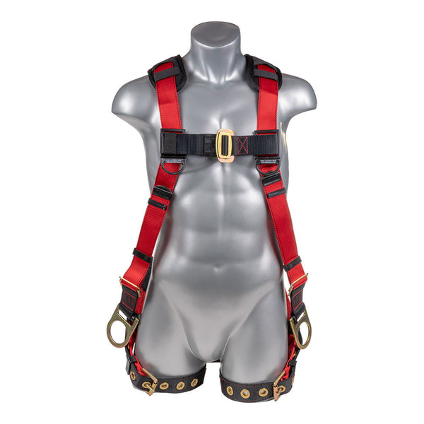 Red Top, Black Heavy Duty Bottom with 5 point adjustment. Pass Through Chest. SKU H21210111