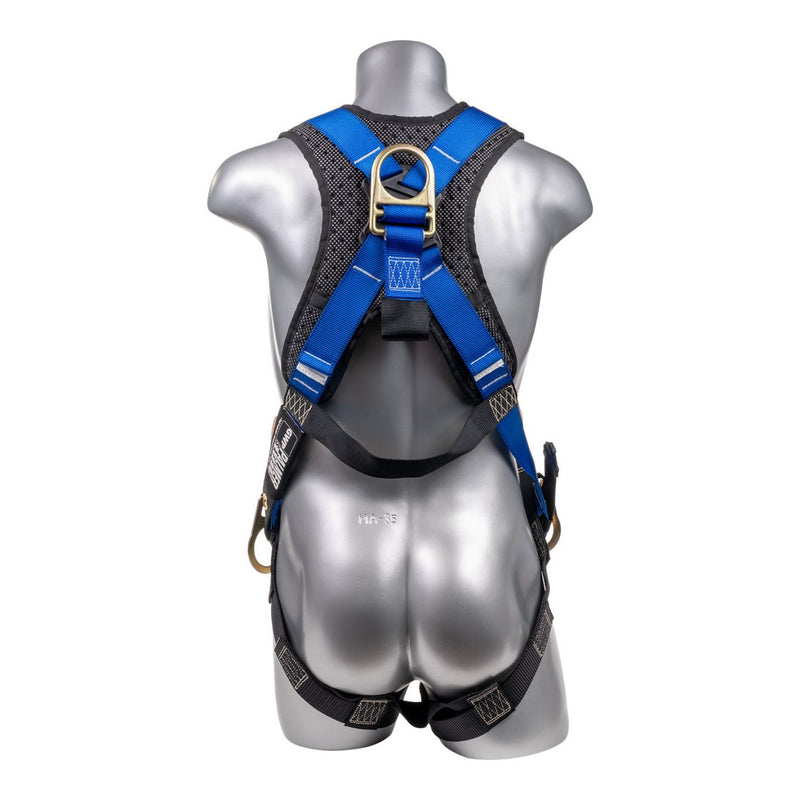 Blue Top, Black Heavy Duty Bottom with 5 point adjustment Quick Connect Chest, Grommet Leg. SKU H212101131