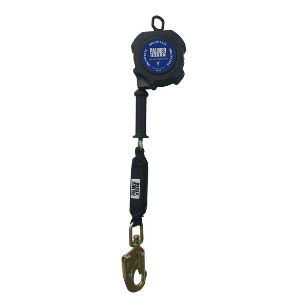 9 ft. Leading edge single Retractable galvanized cable, ¾" load indicator hook. SRL1411212