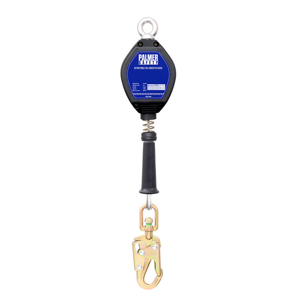 10 ft. Retractable galvanized cable, swivel top plastic housing, ¾" load indicator hook, ½" carabiner included.SKU SRL311311