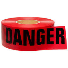 Danger Tape Red (6 Rolls)