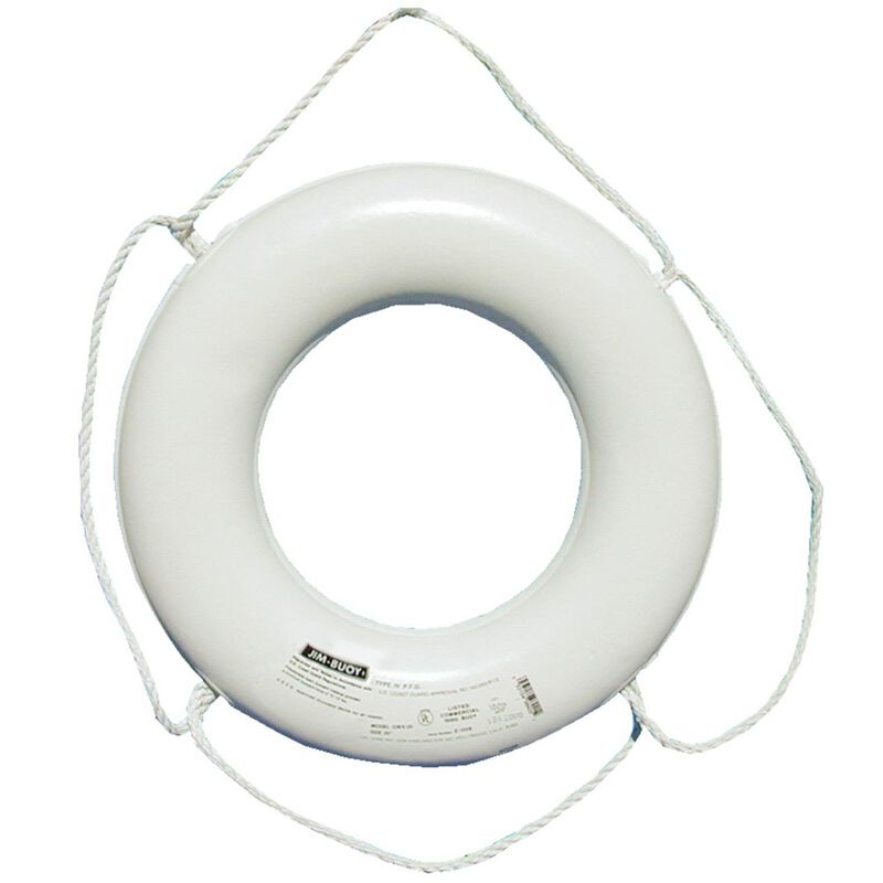 24" Dia. Ring Buoy White