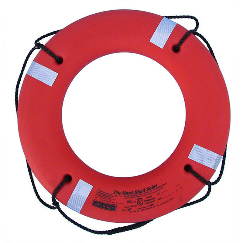 30" Dia. Solas Series Hard Shell Life Ring, Orange