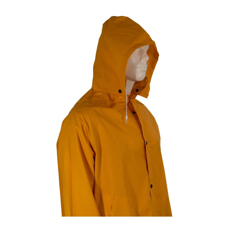 3 Piece Rain Suit 35 mil PVC/Polyester 3 pc. Jacket, Hood, & Bib