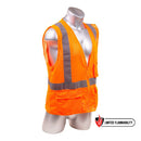 Orange SV2184FR Class 2 Vest (5 Pocket Vest)