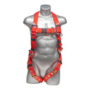 Red top Urethane Coated harness with 5 point adjustment, Pass Through Chest. SKU H212100014