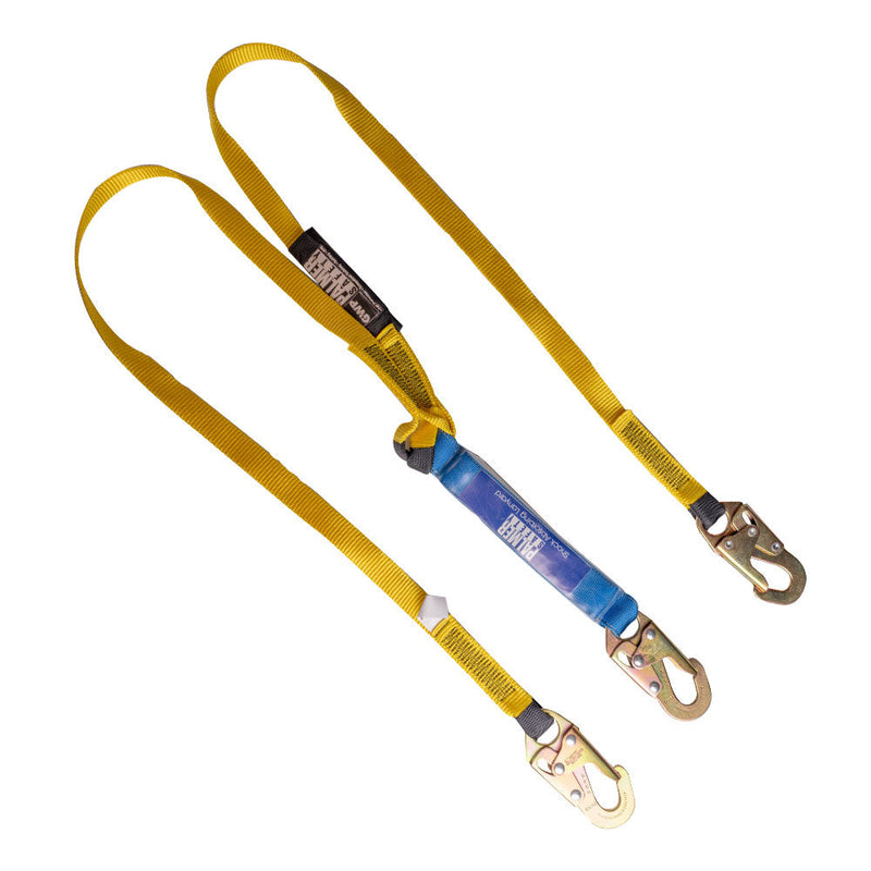 6ft. Double leg Shock absorbing lanyard ¾" hookLanyard. SKU L111211