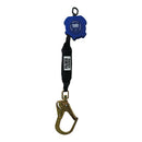 8ft. Retractable web, plastic housing, double locking 2¼" indicator hook, ½" carabiner included. SKU SRL221321